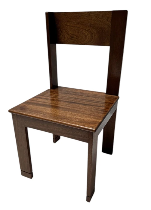 Art Deco Side Chair by J.A. Muntendam, Walnut, Dutch Design, 1920s